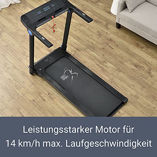 ArtSport Speedrunner SR1418 Loopband, inklapbaar, 14 km/u en 12 programma's, lcd-display, elektrische hometrainer, 110 kg belastbaar, fitnessapparaat 1,77 pk - Afbeelding 5