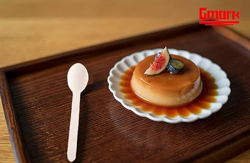 Miniatura 4 de Gmark Cucharas de madera de 100 quilates, 6.5 pulgadas de longitud, sin plástico, respetuoso con el medio ambiente, cubiertos de madera