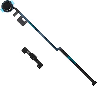 for iPad 7-8 th Gen Home Button Flex Cable Replacement for iPad 2019 2020 10.2in Touch ID Main Key Flex Cable Assembly Replacement Repair Part Fit for Model: A2197 A2198 A2270 (Space Gray)