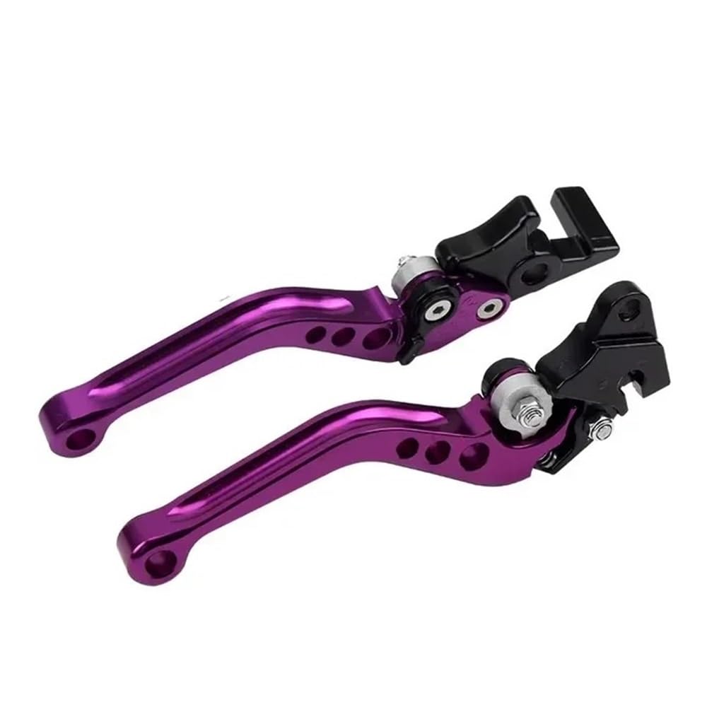 BEQLXTA Brake Clutch Adjustable Lever​ CNC Alloy Motorcycle Brake Handle Universal for Motorbike Modification CNC Motorcycle Clutch Drum Brake Lever Handle