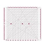Akfldms Für Präzises Schneiden Von Stoff - für Quiltlineal - 12,5 X 12,5" Schlitze-Lineale für Quilten und Nähen Von Quiltstreifen-Linealen