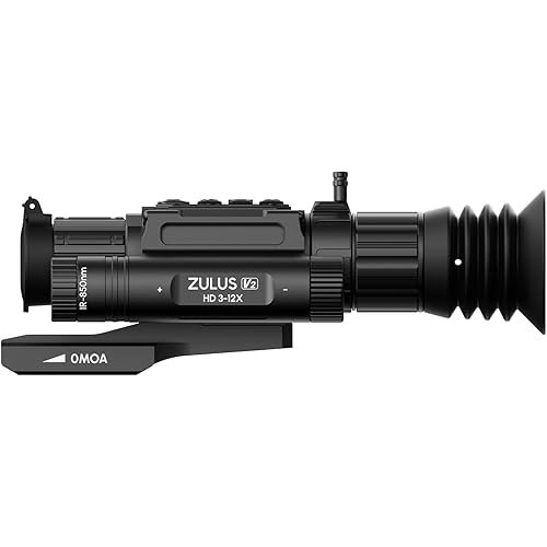 Zulus HD V2 Digital Day Night Vision Rifle Scope with Built-in Infrared for Hunting