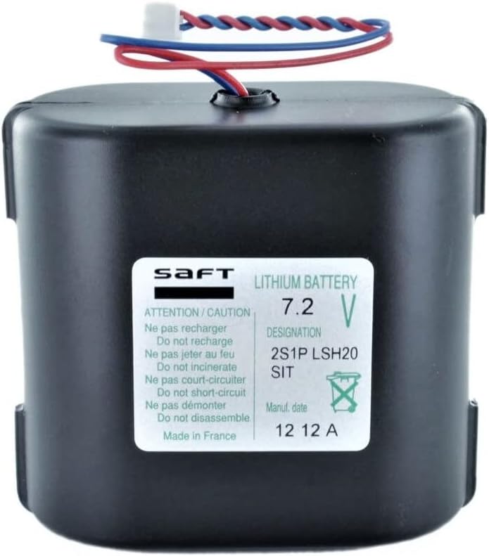 SAFT 2LSH20 MML0004 GAS FIRE BATTERY PACK 7.2V, (2ER34615M, 2S1PLSH20)