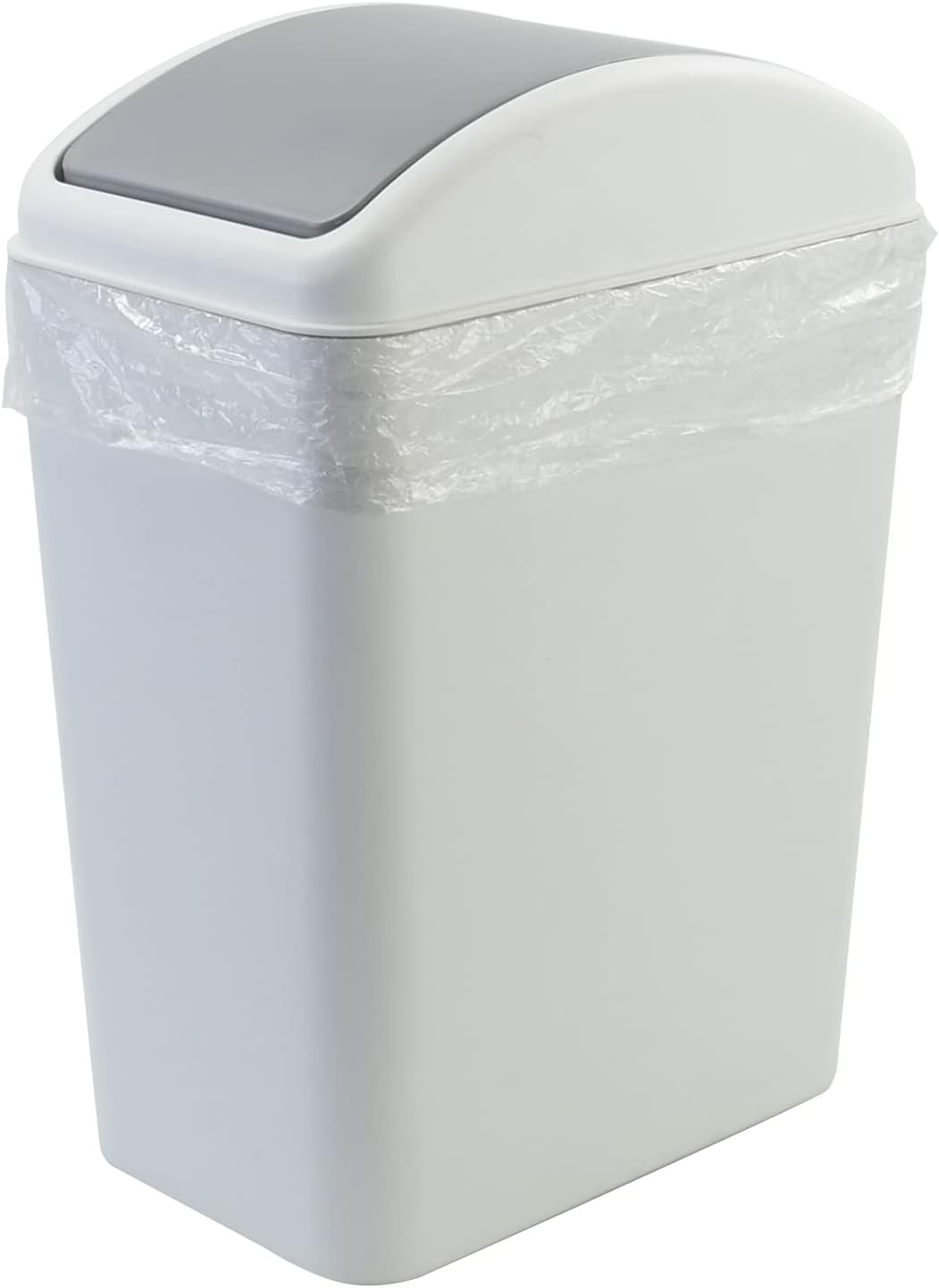 Bringer 4.5 Gallon Kitchen Garbage Can with Swing Lid, Plastic Swing
