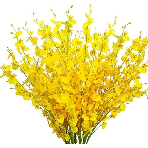 Artificial Dancing Lady Orchids, 10Pcs (Each 39”) Cover