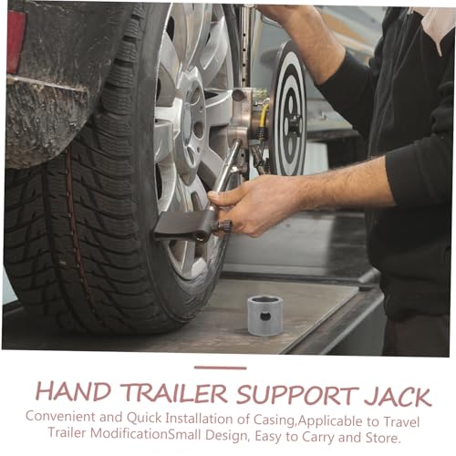 JECOMPRIS 4 Piezas Accesorios De Jack De Remolque Tráiler Soldar Montar Carro De Acampar Suministro De Remolque Acero Carbono Black