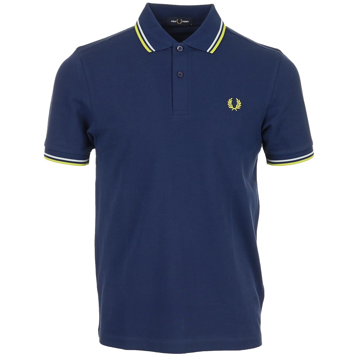 Regular Fit Twin Tipped Fred Perry Polo Shirt Men's Cotton
