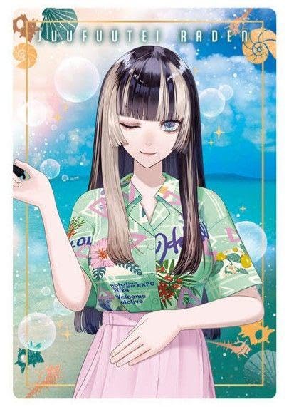 儒鳥風亭らでん　4点　ホロナツパラダイス　ホロライブ　渋谷TSUTAYA ② パラレル】ホロライブオフィシャルカードゲーム hBP04-002 儒烏