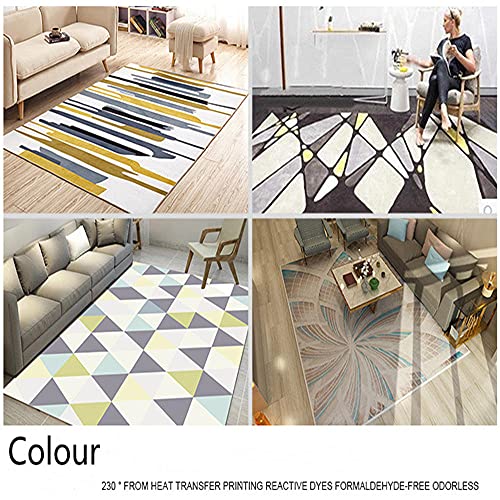 Carpette salon design géométrique de haute qualité pour une décoration intérieure soignée - 6