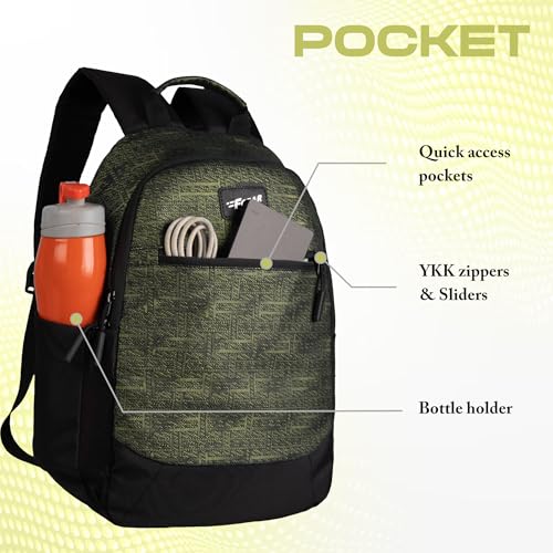 Image of F Gear Noxe 10L Daypack | Compact, Durable & Lightweight Small Backpack | 1 Compartment /1 Pocket | Water Resistant Bag | Stylish & Comfortable | Ideal for College, School, Travel & Daily Use