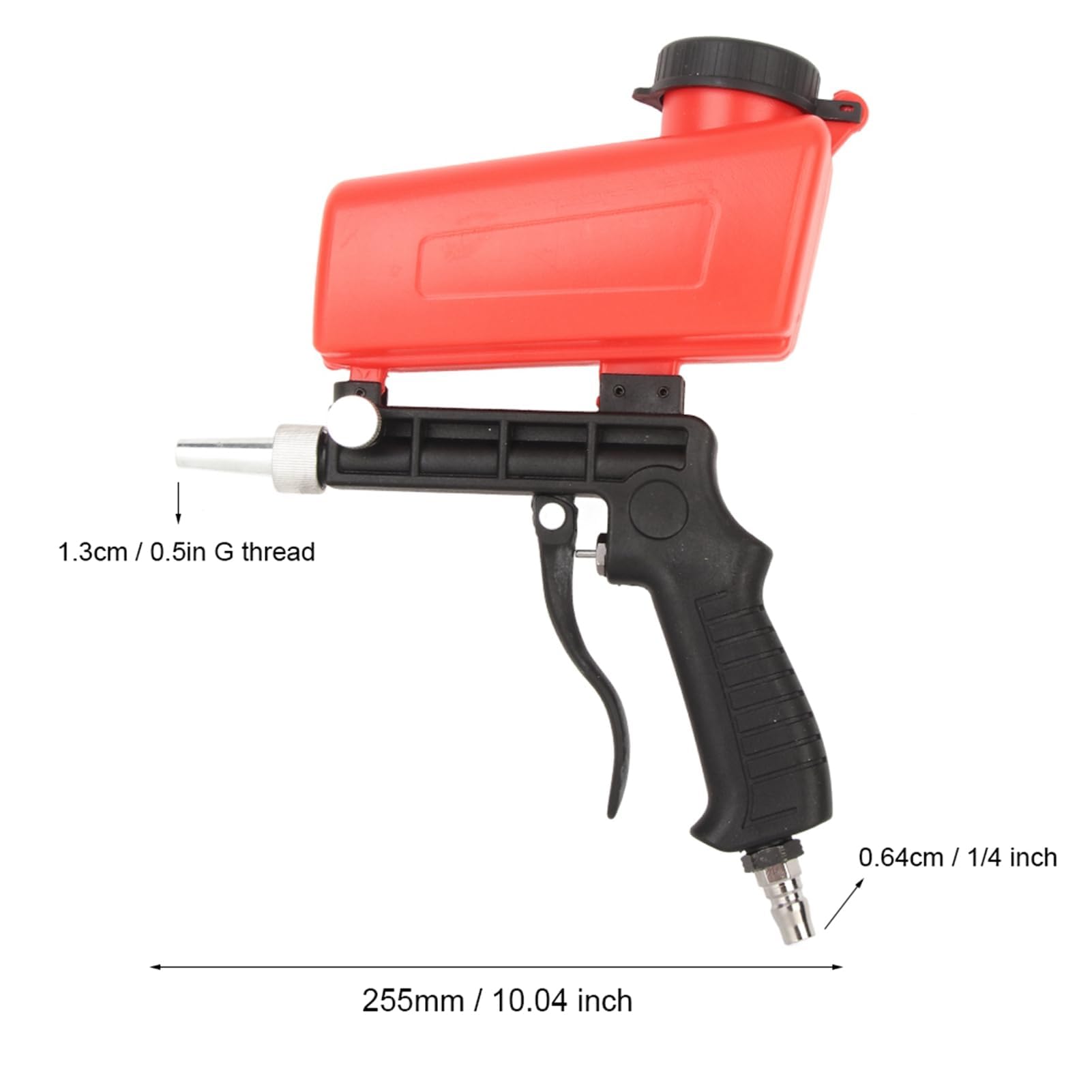 Walfront Chorro de Limpiador de Alta Presión, Mini de Mano Portátil Neumático de Aluminio Ligero y Práctico