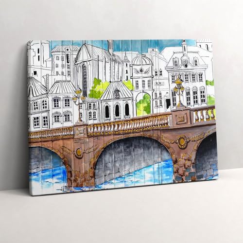 Peinture murale Wallfluent art urbain de haute qualité en toile 80x60