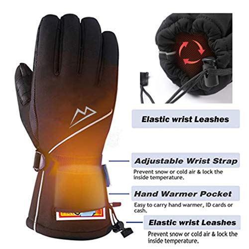 Loowoko Ski Gloves Waterproof Snowboard Gloves Winter Snow Gloves for Men Women