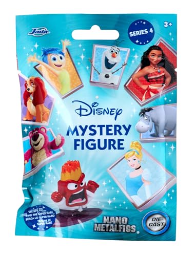 Jada Toys - Figura de Disney (1 figura misteriosa en un paquete ciego, 1 figura sorpresa coleccionable de 12 figuras de Disney, figura nano-metal para fans y niños a partir de 3 años, 4 cm, ola 4)
