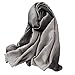 Produktbild Seidenschal Damen Seide, XXL Elegante Bunte Luxuriöse Seidentuch Schals, Hohe Qualität Hautfreundlich Anti-Allergie Halstuch Weich, Stola Seidentuch Halstuch Pashmina Langer Schal-180*90cm/Hahnentritt