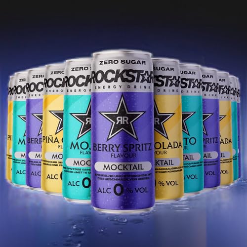 Rockstar Energy Drink Mocktail Mojito Zero Sugar, 12x330ml – 0,0% – Ansicht 5