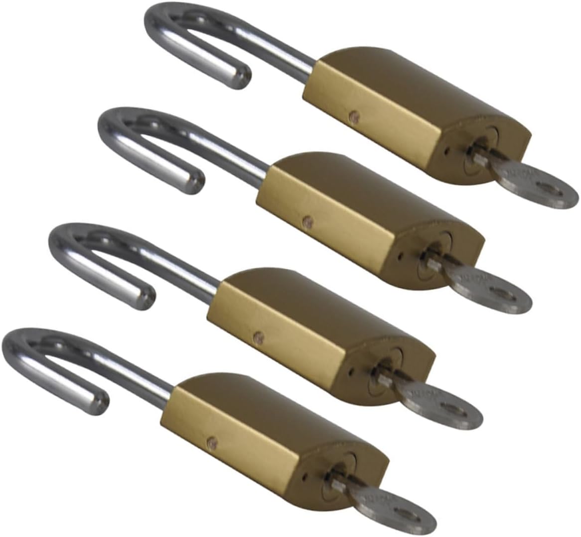 20pcs Metal Padlock Keys Replacement Keyed Cabinet Lock for Keys Drawer Lock Security