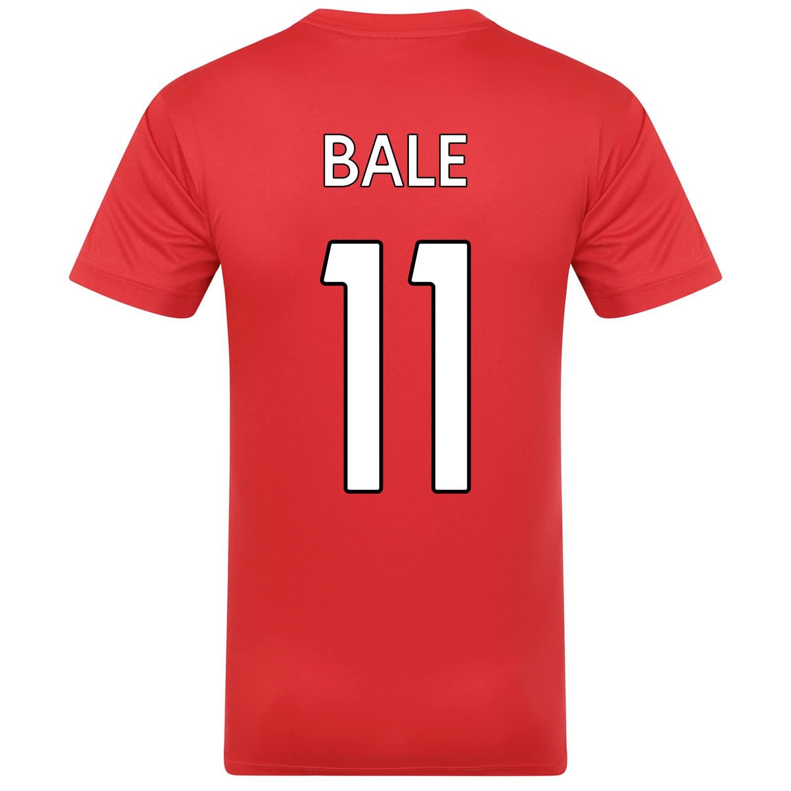 Wales Cymru FAW Official Gift Mens Bale 11 Poly T-Shirt Red XXL