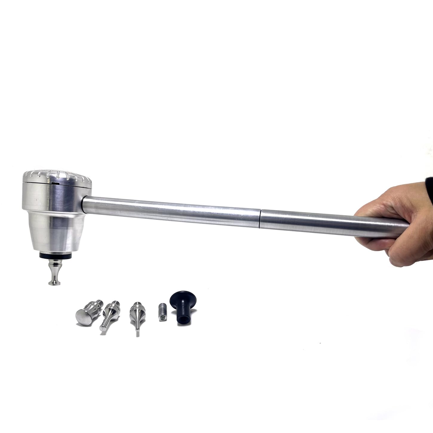 Air Palm Hammer Long Handheld Dead Blow Hammers With Tip Automatic Speed Hammer For Car Sheet Metal Body Repair Tools Fender Tool Kit Hammer Dent Bender