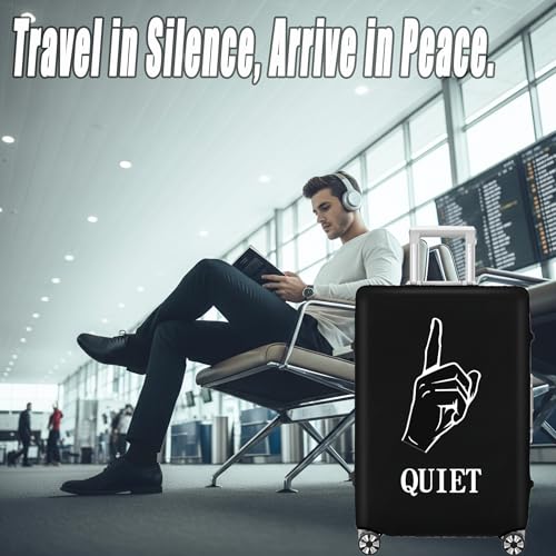 Elastic Travel Luggage Cover, Spandex Material, Washable, TSA Approved, Fits 19-20 Inch Suitcase (Size S), Ideal for Quiet Travelers2