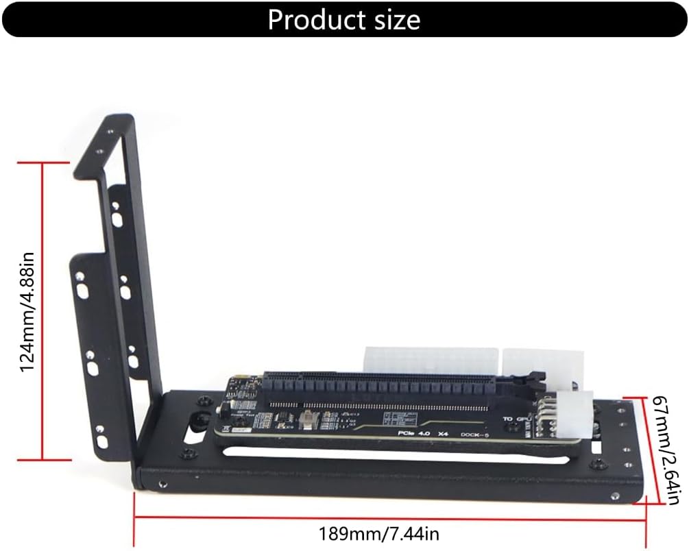 Laptop eGPU Bracket for Oculink/M.2 NVMe External Graphics Card Dock Expansion