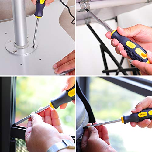 image for Spurtar Magnetic Screwdriver Set 10 PCS Professional Cushion Grip Scre