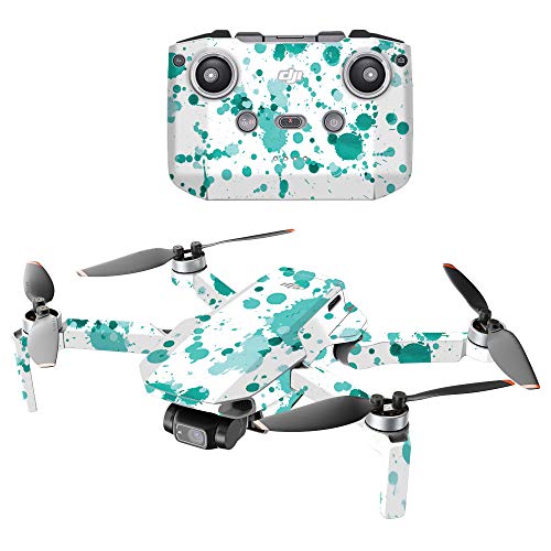 MightySkins Compatible with DJI Mini 2 Portable Drone - Teal