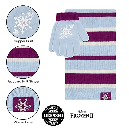 image for Disney Frozen Disney Girls Toddler Winter Hat, Scarf And Mittens Set 2