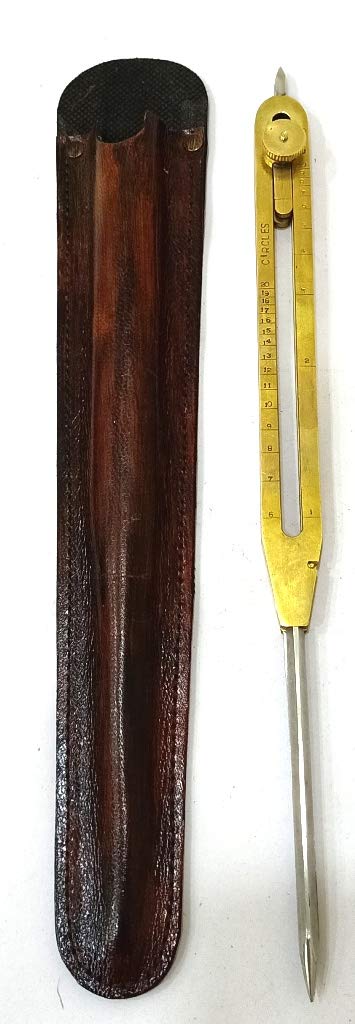 Proportionale Skaleneinteilung für Künstler, 22,9 cm lang, massives Messing mit robuster Stahlspitze