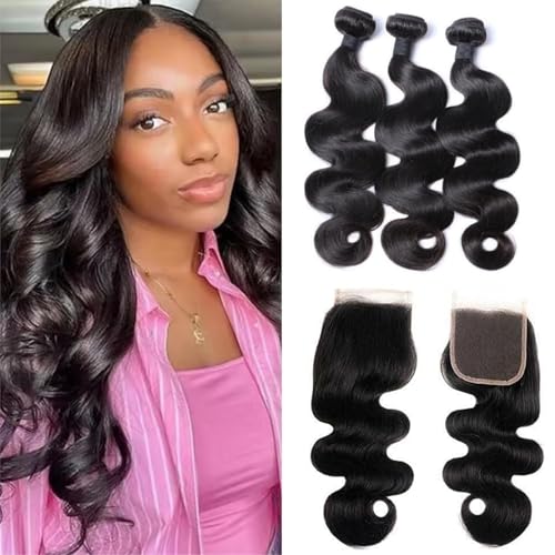 SDDRSRA 12A Human Hair Bundles 16 18 20 + 14