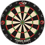Red Dragon Razor Edge Professional Bristle Dartboard – Tournament-Grade Dart Board Target for Home, Game Room or Club | Durable Bristle Board with Slim Wire System | Easy Smart Set Up