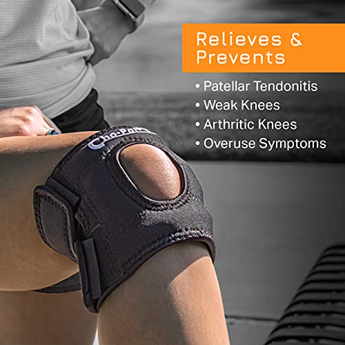 Cho-Pat Knee Stabilizer for Pain Relief: Patellar Tendonitis, Arthritis, and Overuse (Left, Medium)