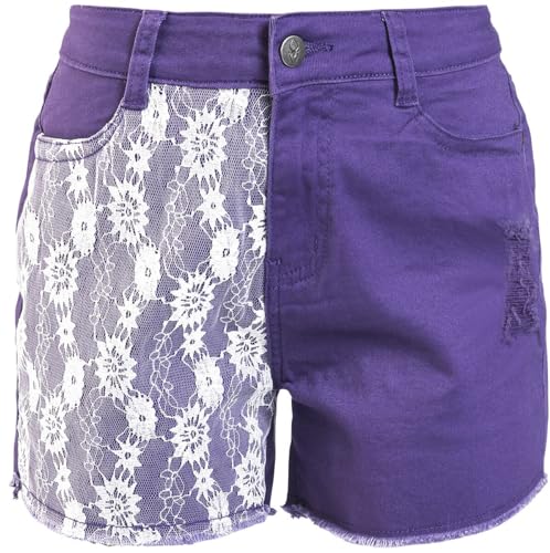 Gothicana by EMP Damen lilane Shorts mit Spitze 29