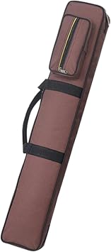 Bamboo Flute Carrier Bag with Waterproof Zipper Pocket And Shoulder Strap, Coffee