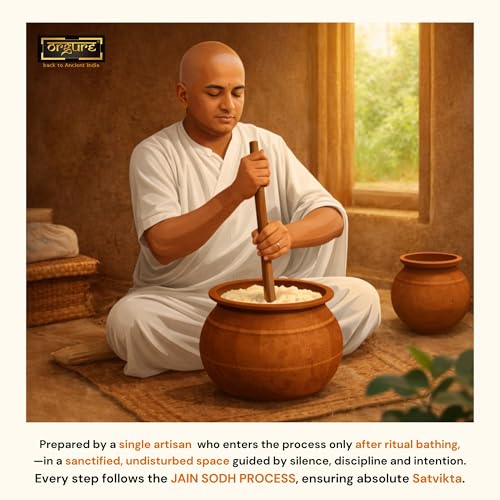 Image of Orgure A2 Satvik Ghee (Sodh Process) - Handcrafted in Low Heat by Single Maker | Bilona Hand Churned | Jainism Inspired | Made with Care, Devotion & Hygiene | MSME Award Winner | 100ml Glass Jar