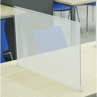 BcofoA Clear Reception Protective, Shield Transparent Desk Divider Antimicrobial Desk/Table/Countertop,Clear Plastic Desk Divider Sneeze Guard Protective Screen