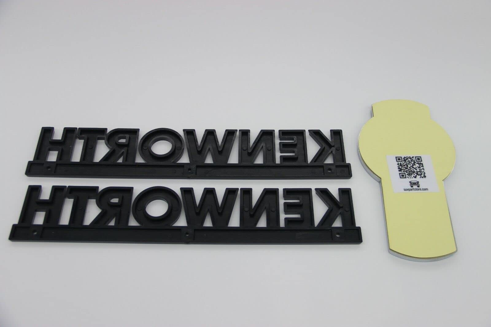 Legion Part Store Kenworth Hood Emblema Grill Set de letras de insectos Insignia Logo Placa de nombre (3 piezas)