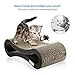 isYoung Cat Scratcher Lounge Corrugated Cat Scratcher Cardboard Protector for Furniture Couch Floor Eco-Friendly Toy - Keep Cats Fun Healthy