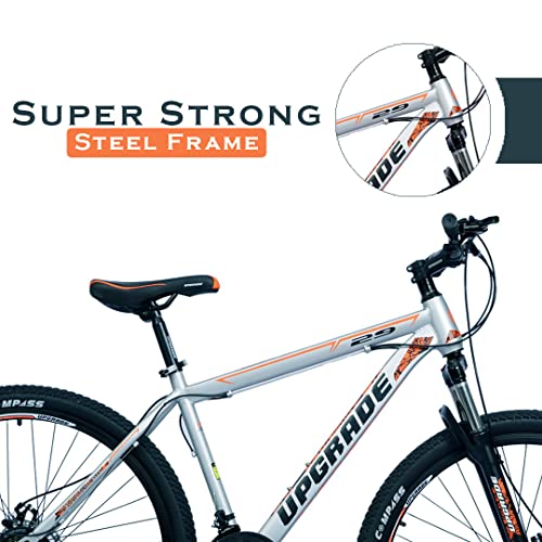 Image of UPGRADE Cycle Weapon 900 with Disc Brake, Front Suspension and 21 Speed Shimano Gear, Ideal for: Adults I Frame Size: 18 inch| Wheel Size: 29 inch | 85% Assembled (Easy self-Assembly) (Silver)