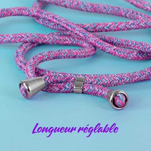 Cordon long pour téléphone portable iPhone 16 chaîne détachable - 5