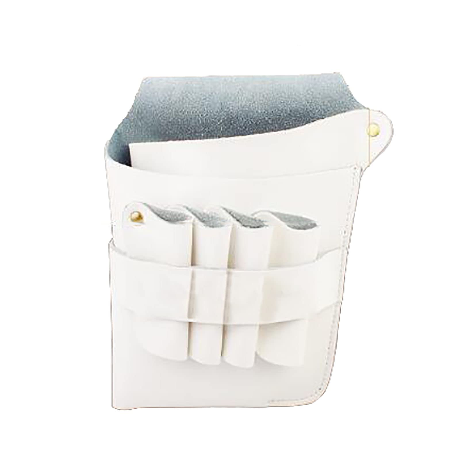 vrfvsdasAAS Hairdressing Tools Waist Bag, Hair Stylist Scissor Holder Pouch Holster Cowhide Hairdressing Scissors Waist Shoulder Bag(A)