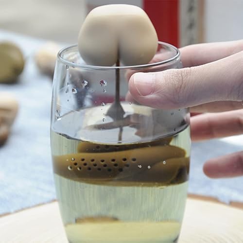 Miniatura 6 de Infusor de té de popa, divertido regalo de broma, infusor de té, filtro de té, intercambio de regalo para elefante blanco, divertido colador de té