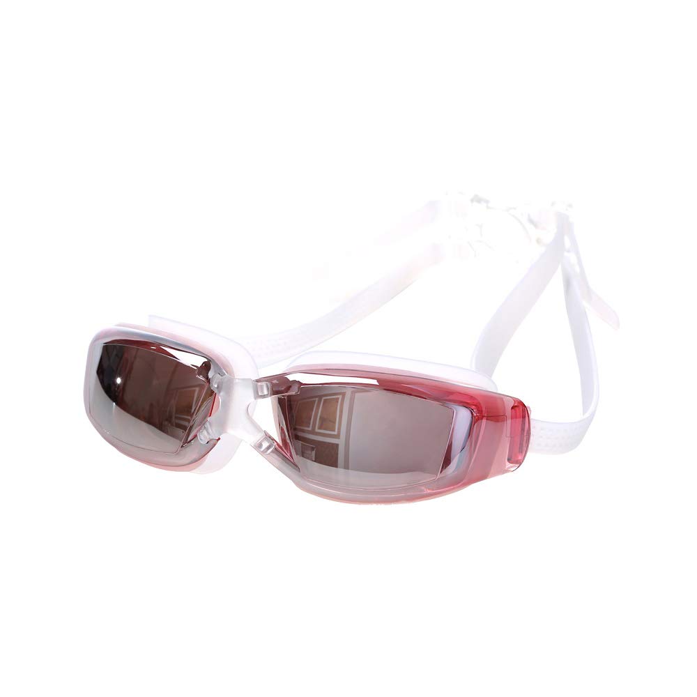 YzoTek Unisex Swimming Goggles - UV 400 Mirrored Swim Glasses, Anti Fog No Leaking Wide View Pool Eyeglass for Men Women
