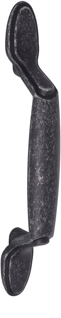 Amazon Basics Spoon Foot Cabinet Handle, 5.12-inch Length (3-inch Hole Center), Antique Silver, 10-Pack