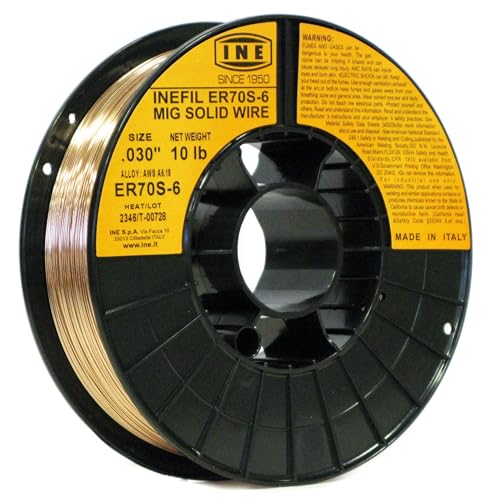 INEFIL ER70S-6 MIG Welding Wire .030" — 10 lb Spool | Made in Italy | All-Position Solid Wire for Fabrication, Trailers & Structural Steel — AWS ER70S-6 by INE USA Since 1950 - Used condition - US$27.12