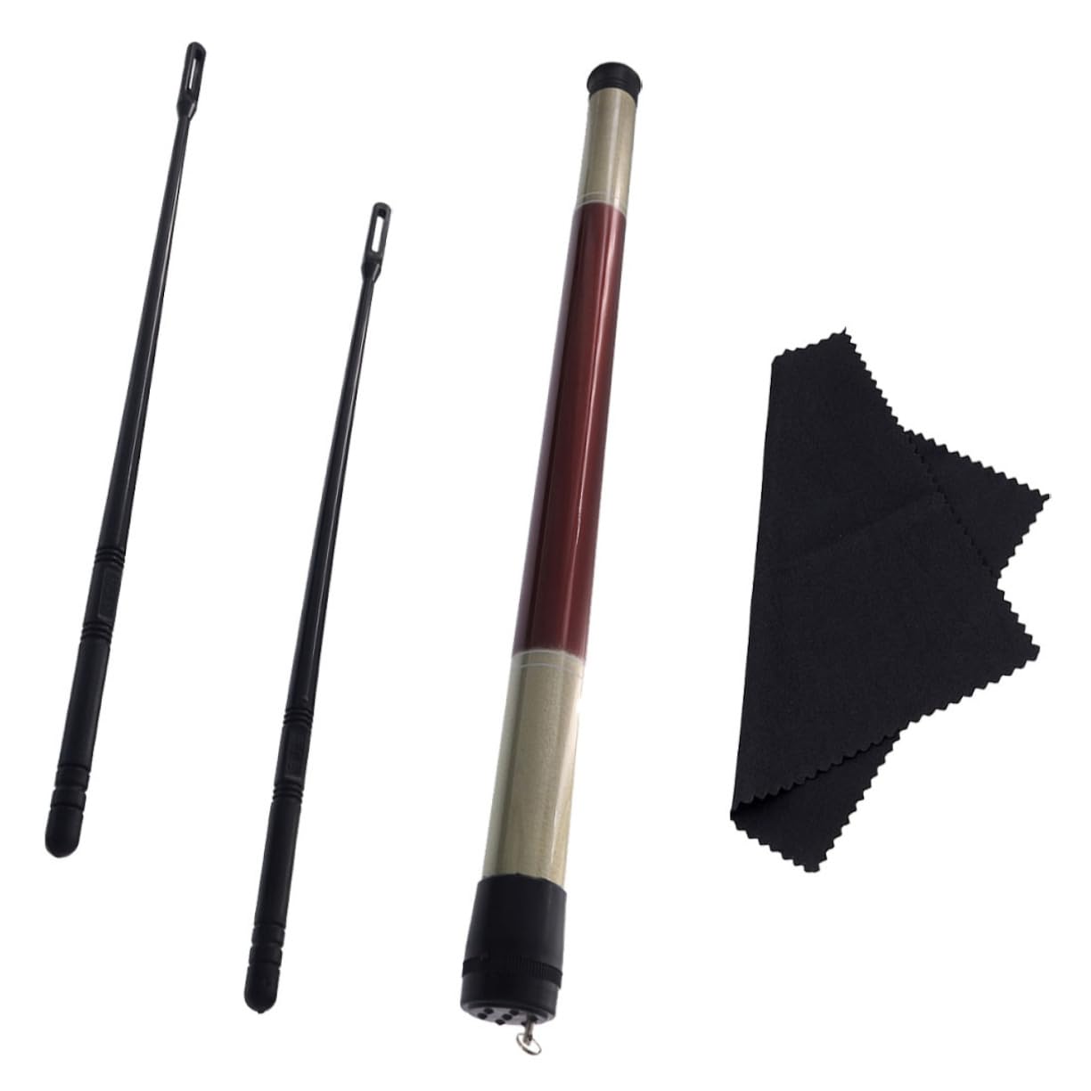 Toddmomy 1 Set Durable Flute Essential Flute Cleaning Accessories Lightweight and Easy to Use present for Musicians Black