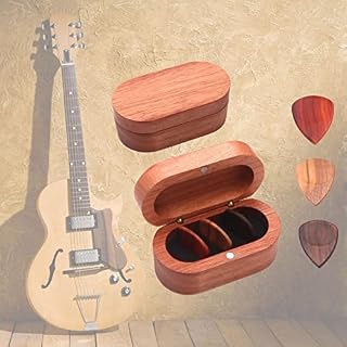 Support de boîte de médiators de guitare, médiators de guitare en bois de forme ovale en bois comprenant 3 médiators en… - Les Beatles, Paul McCartney, John Lennon, RIngo Starr, George Harrison Support de boîte de médiators de guitare, médiators de guitare en bois de forme ovale en bois comprenant 3 médiators en… – Image 2