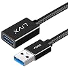 LivX Rope 5Gbps Fast Data Transfer USB 3.0 Male Female Extension Cable Rope Braided 3 Meters