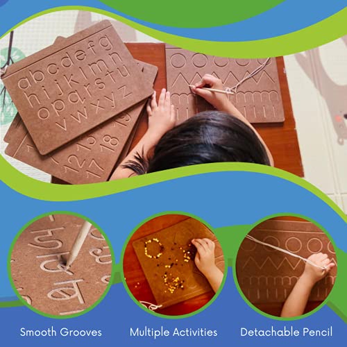 CRYA-Educational-Tracing-Wooden-Board-for-Kids-Handwriting-Counting-and-Learning-Slates-for-Children-Reversible-Set-of-8-English-and-Hindi-Alphabets-ABCD-Numbers-Shape-Pattern-Fruit-Animal