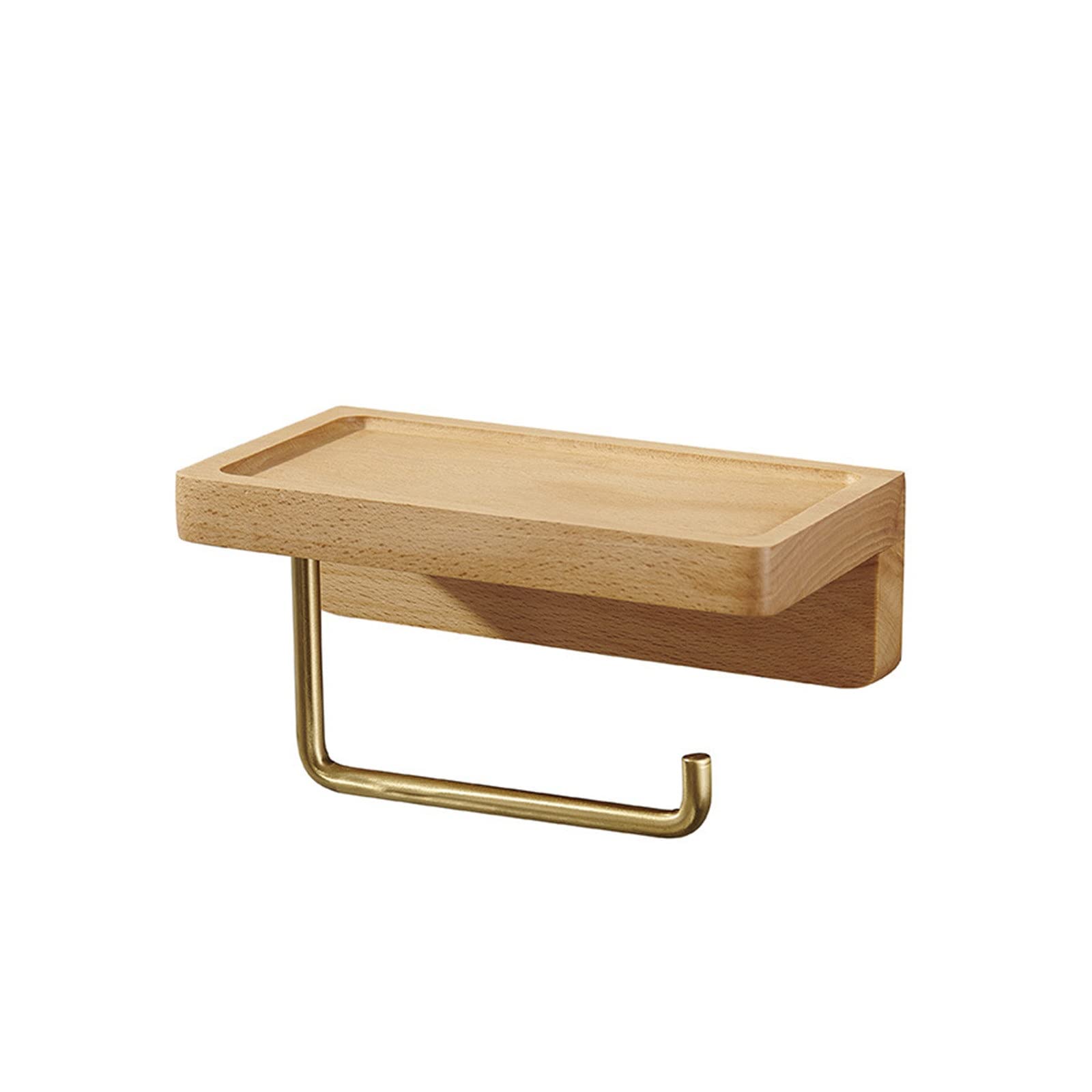 Paper Towel Holders Wooden Paper Towel Rack Toilet Storage for Kitchen Bathroom and Toilet(18x10cm)